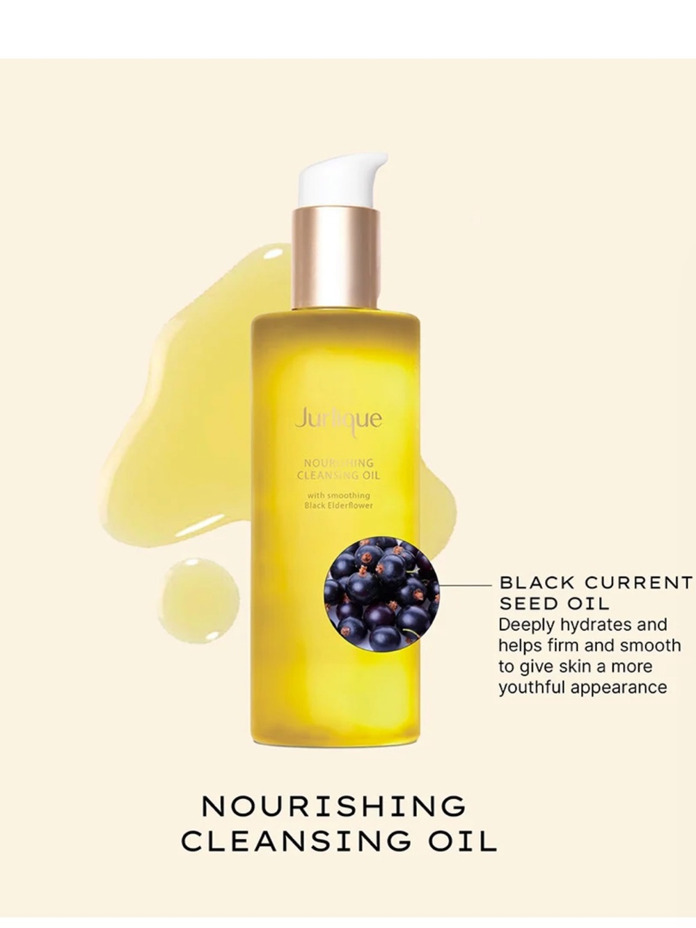 Jurlique Nourishing Cleansing Oil With Smoothing Black Elderflower 6.7